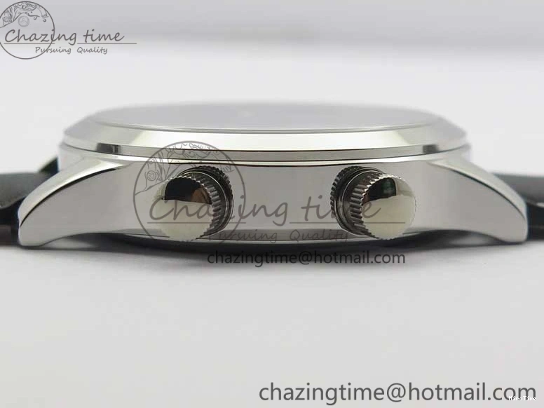 MIROTIME 0120 Practical Calatrava 5524 Pilot Travel Time SS GRF Blue Dial on Black Leather Strap A324 V 7107